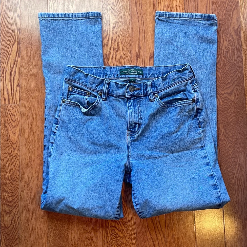 Lauren Ralph Lauren Light Blue Straight Jeans size 2 90s cowgirl